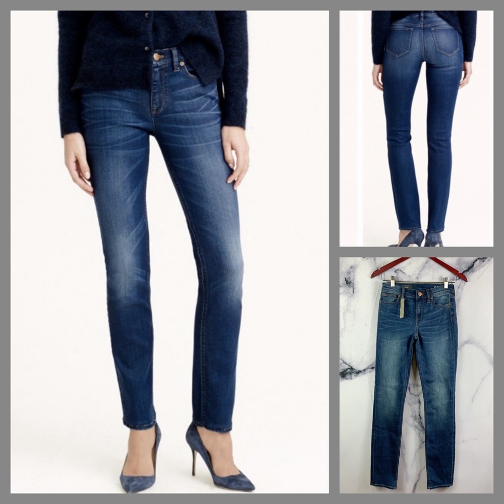 J.CREW Reid Skinny Straight Fit  In Old Glory Wash